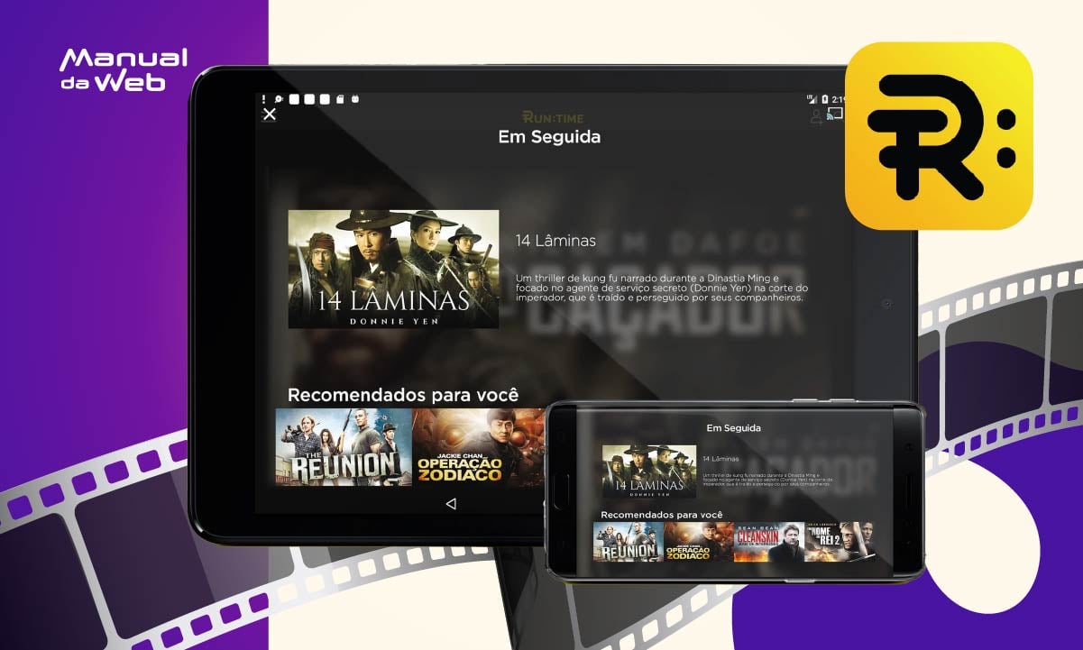 Runtime: aplicativo para assistir filmes e séries grátis onde quiser