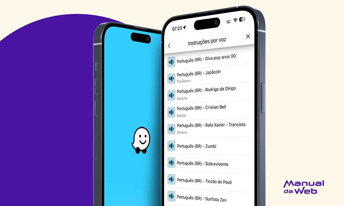 Quais são as vozes do Waze Brasil que estão ativas para usar?