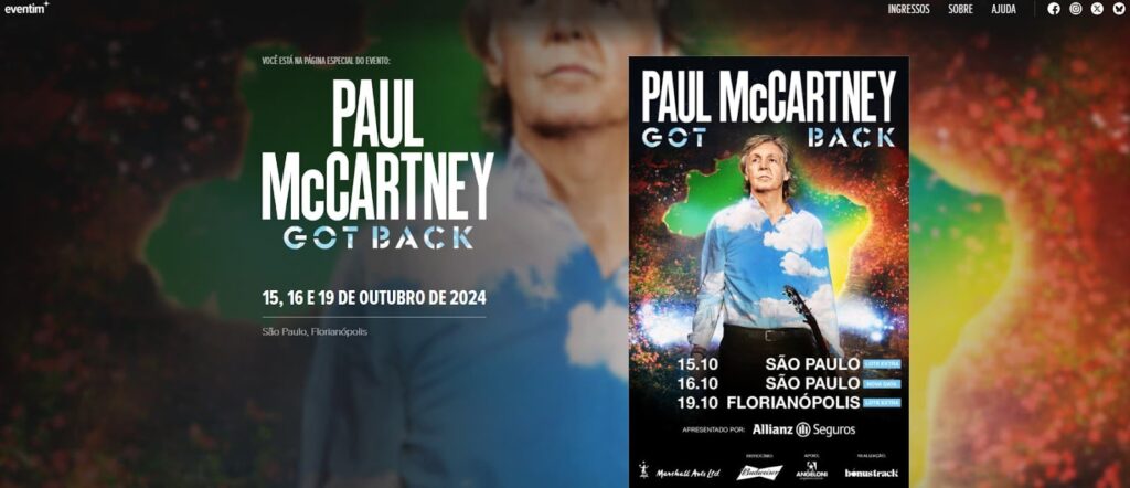 Show do Paul McCartney no Brasil