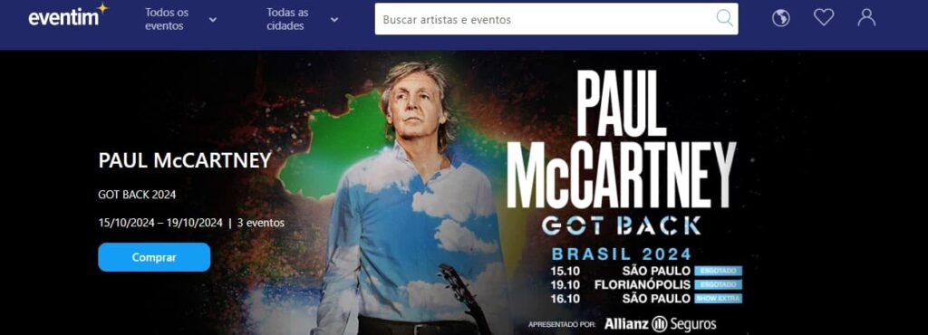 Show do Paul McCartney no Brasil