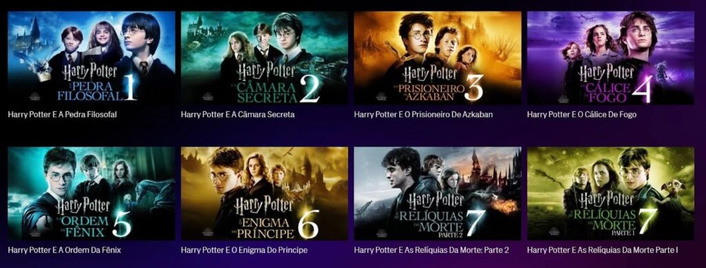 Ordem dos filmes do Harry Potter