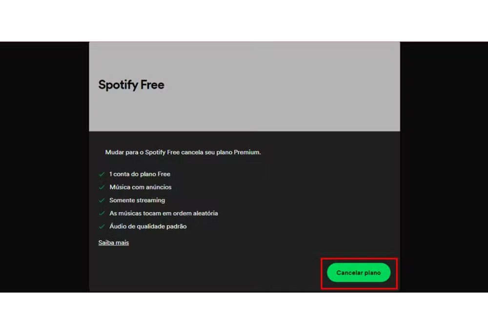 Como cancelar o Spotify Premium