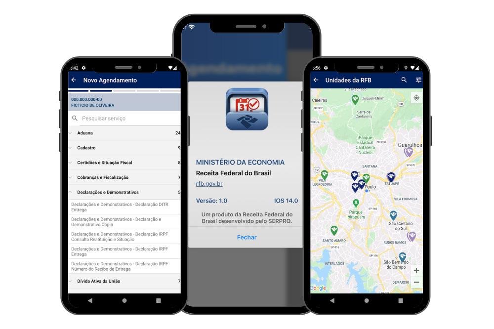 Agendamento de serviços da Receita Federal