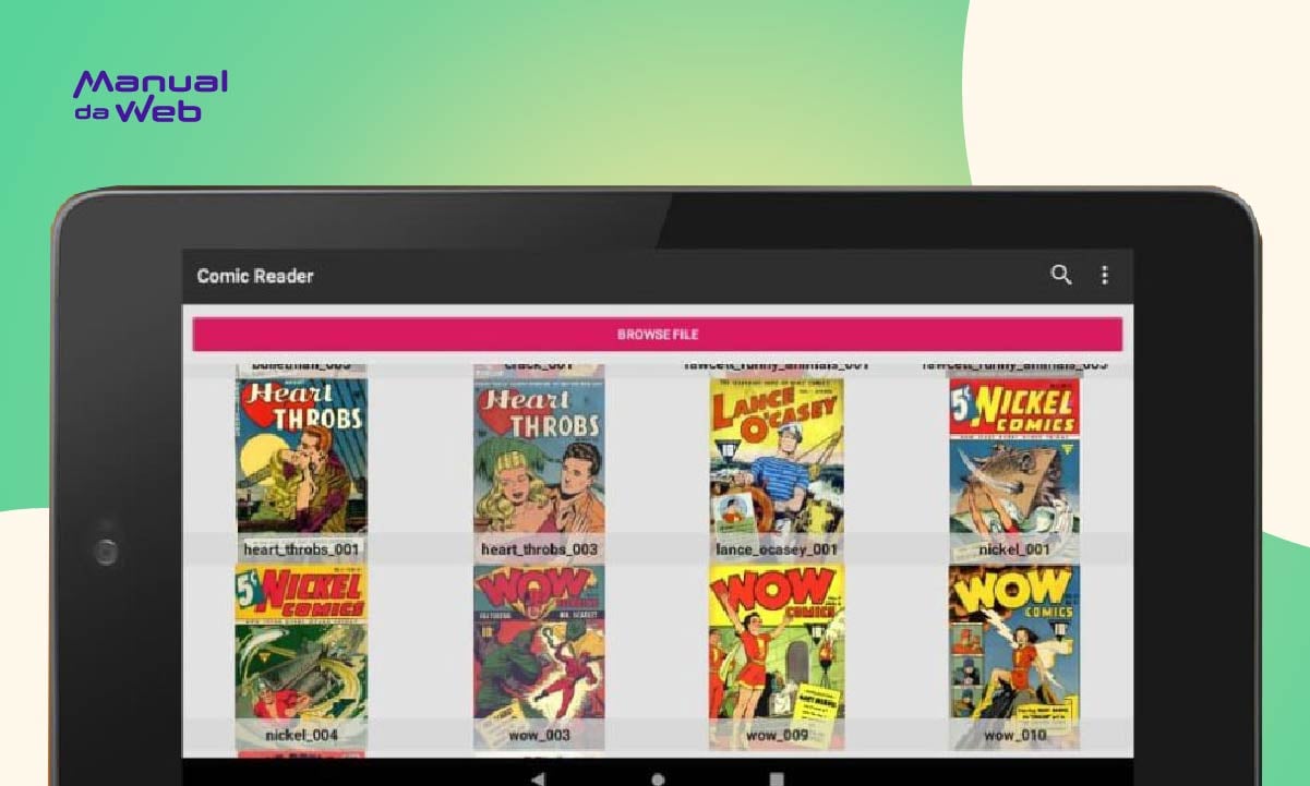 Comic Reader: aplicativo gratuito leitor de quadrinhos