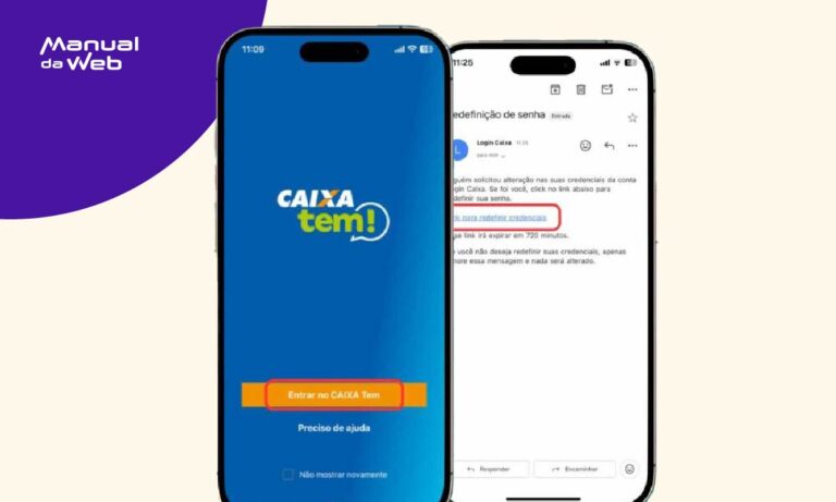 Trocar a senha do Caixa Tem