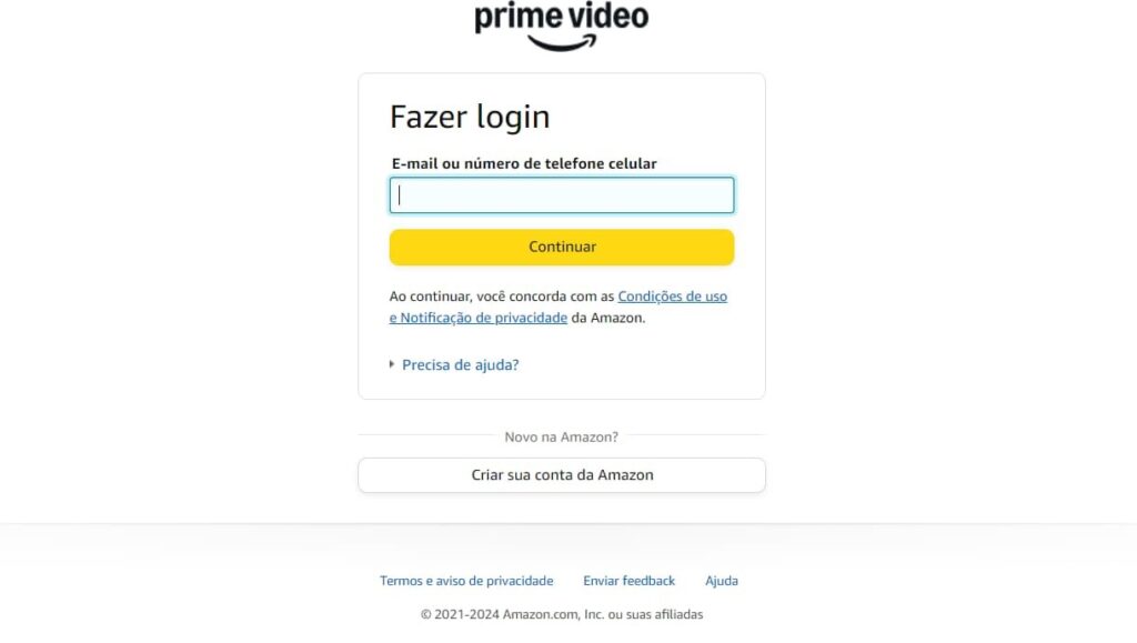 Como alugar filme no Amazon Prime