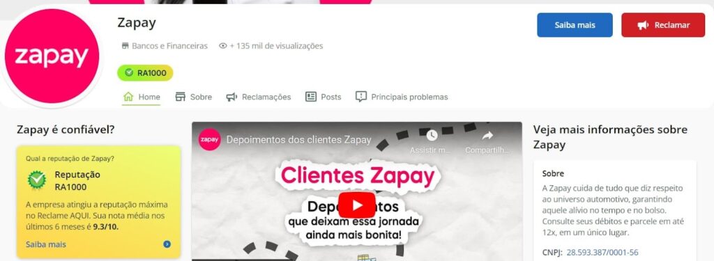 Aplicativo Zapay