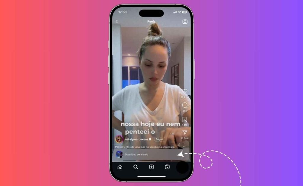 Como baixar Reels do Instagram