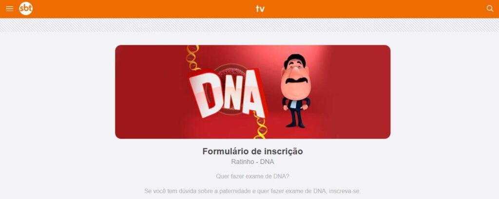 Teste de DNA do Ratinho