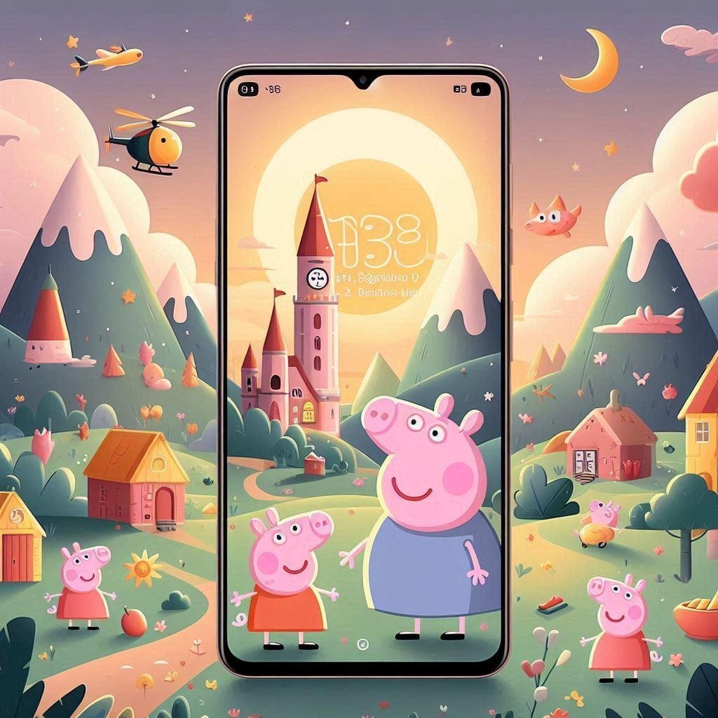 Papel de parede da Peppa Pig