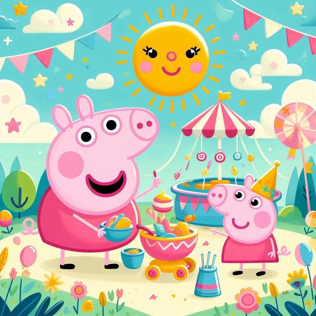 Papel de parede da Peppa Pig