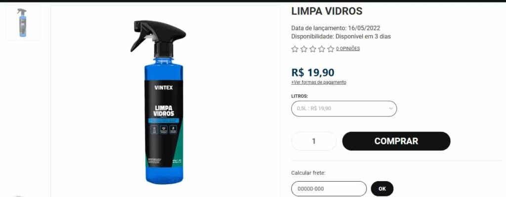 Produtos de limpeza para carros