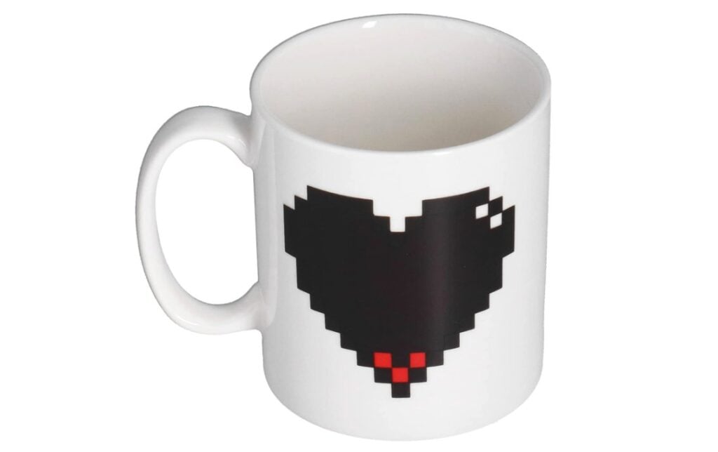 Caneca que muda de cor