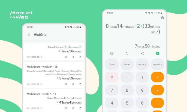 Aplicativo para calculadora de horas