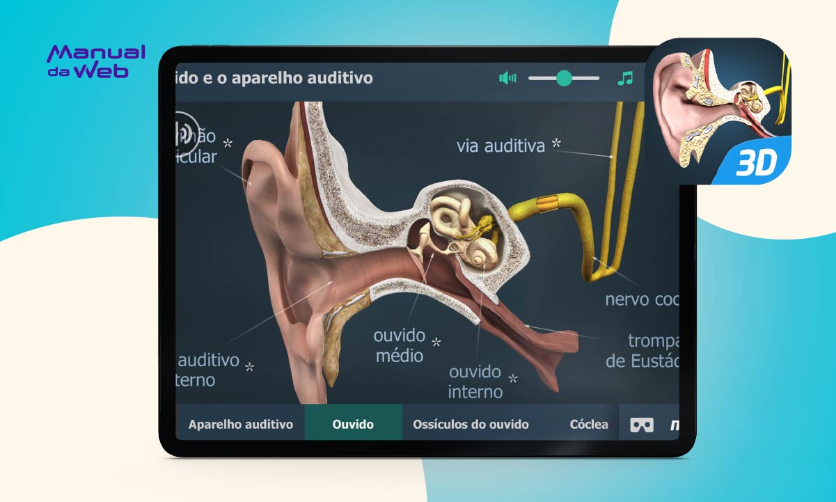 App para estudar o aparelho auditivo pelo celular fácil e grátis