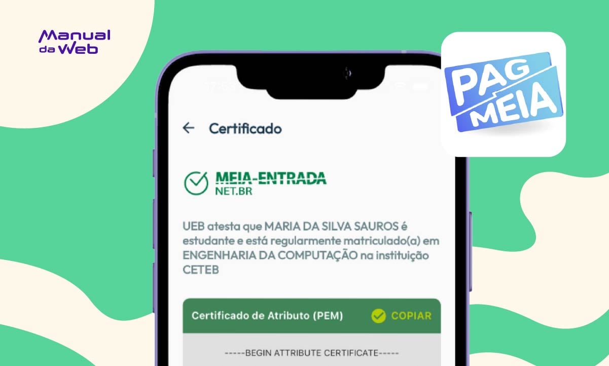 PagMeia: app para ter a carteirinha do estudante aceita em todo o Brasil