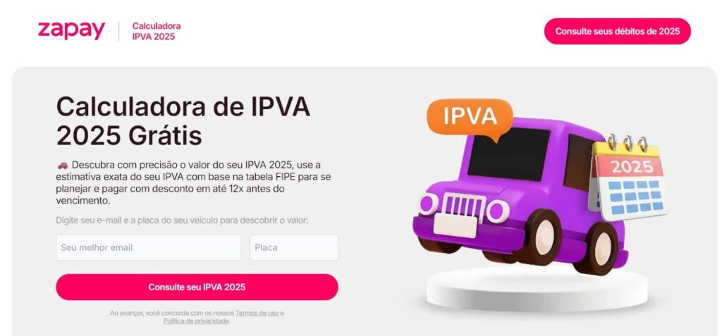 Calculadora de IPVA 2025