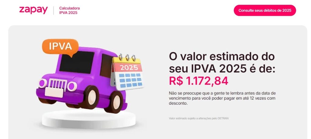 Calculadora de IPVA 2025