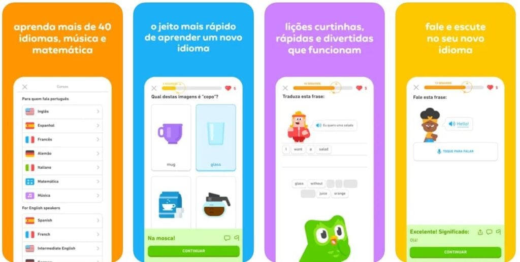 Videochamada no Duolingo