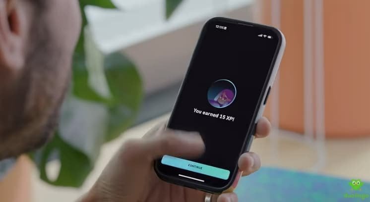Videochamada no Duolingo