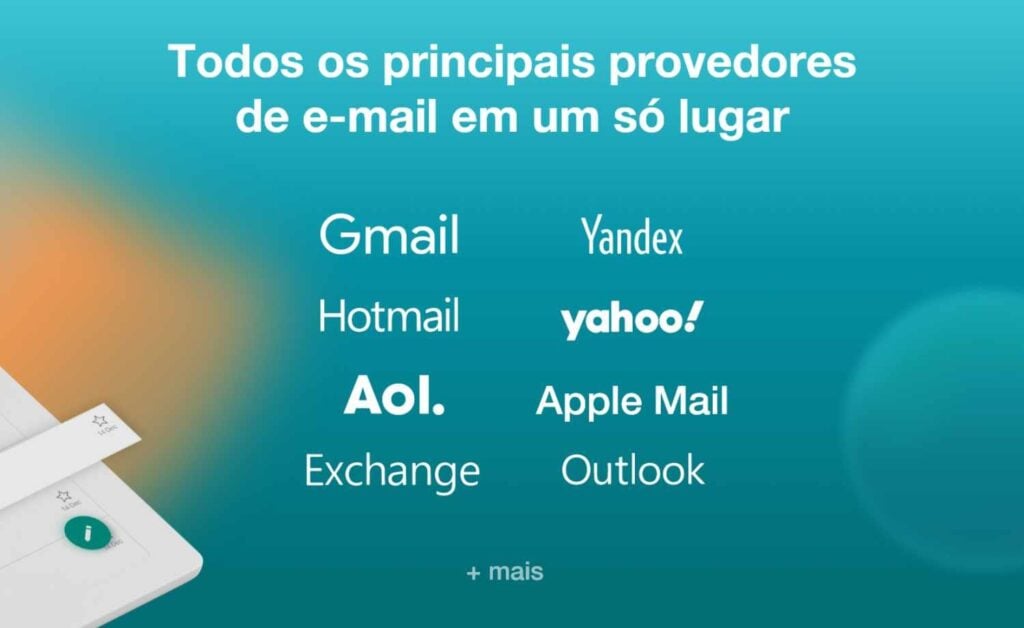 Contas de e-mail juntas