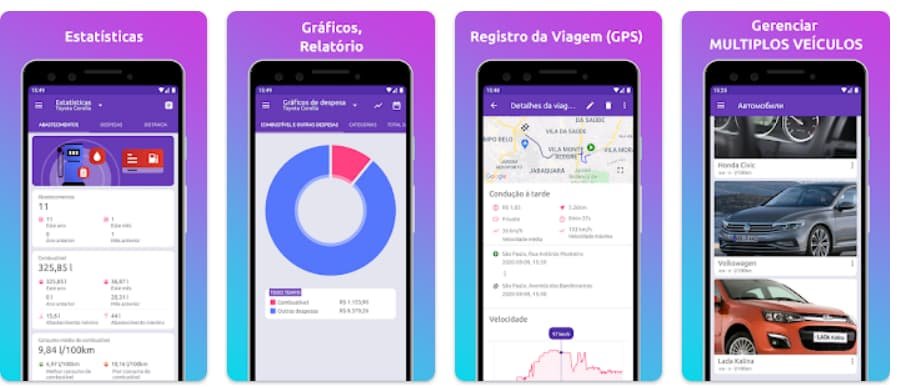 Aplicativo que ajuda a registrar a quilometragem do seu veículo 3 Registrar a quilometragem