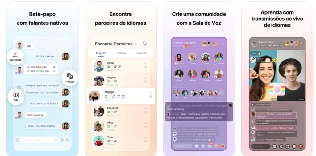 Aplicativo para falar inglês com nativos