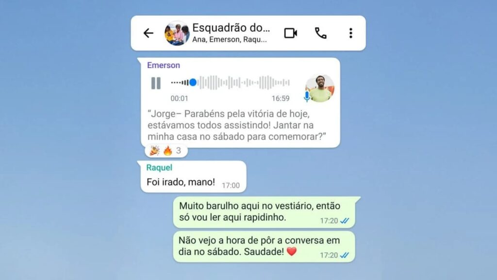 Atualização no WhatsApp