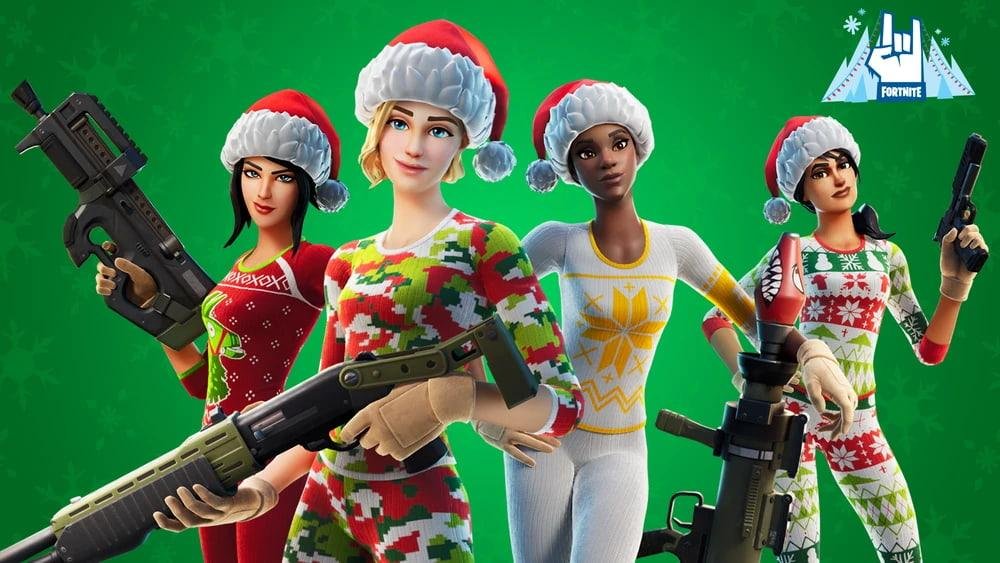 Skins de Natal do Fortnite