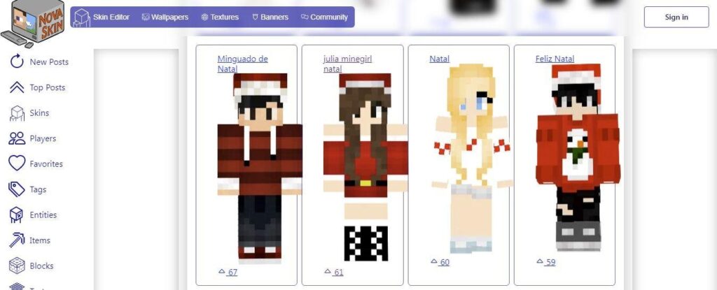 Criar uma skin de Natal no Minecraft