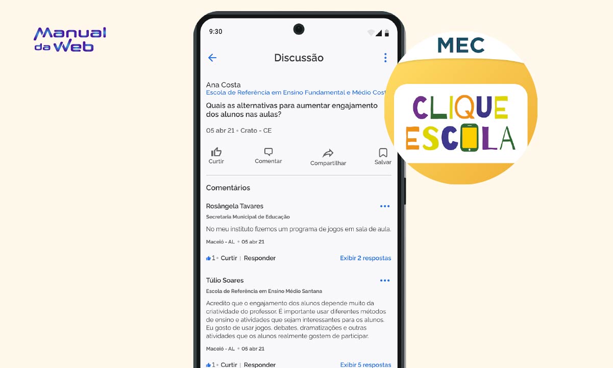 Clique Escola: app do Governo Federal com notícias sobre educação