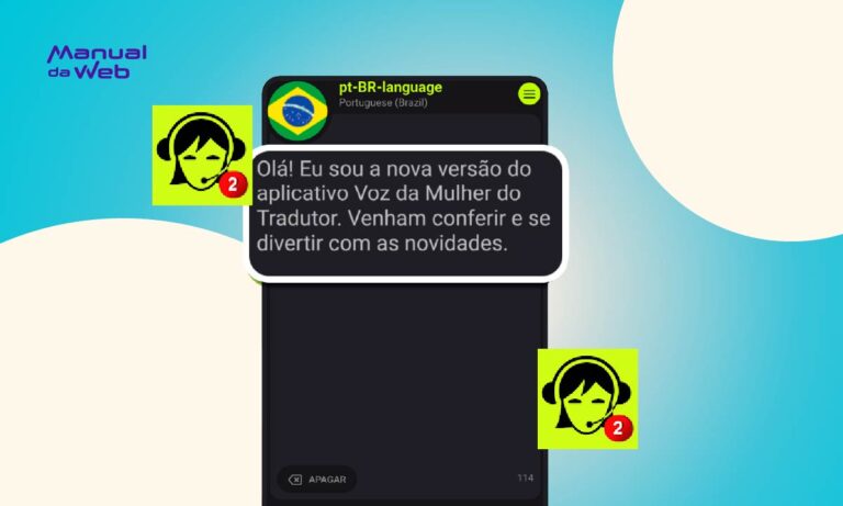 App de voz de mulher