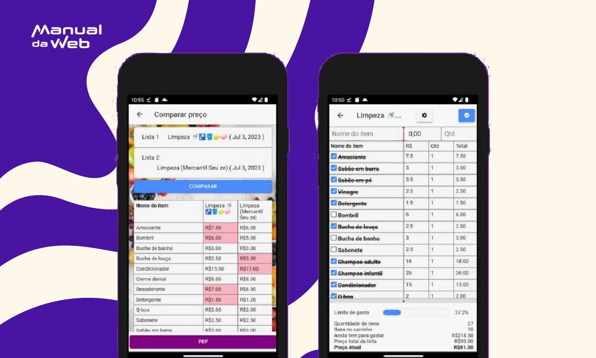 Lista de compras com preço: deixe a ida ao supermercado mais fácil