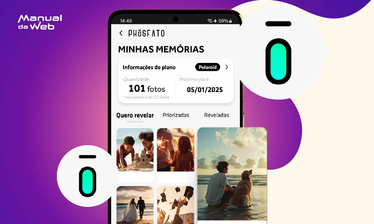 Phosfato: app de revelação de fotos moderno e prático