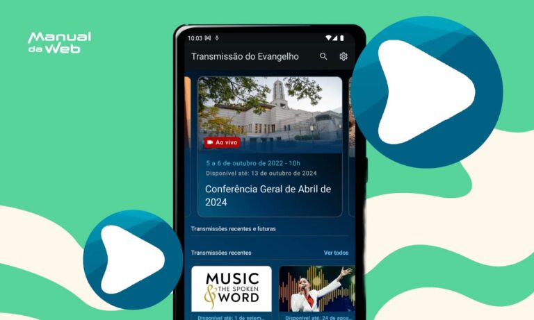 Transmissões ao vivo da igreja