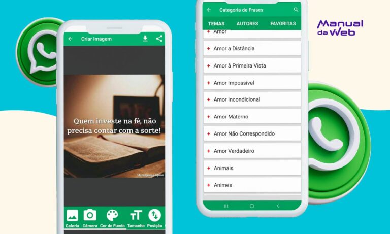 Mensagens para status