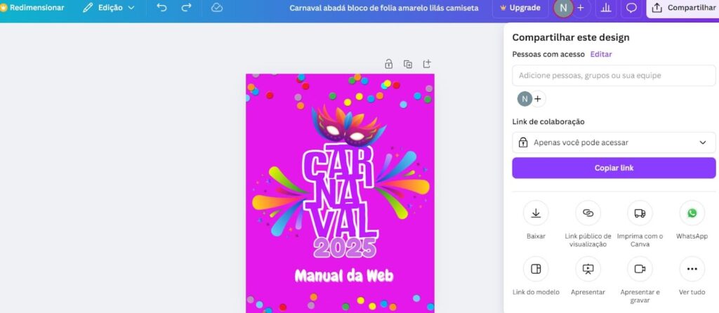 Abadá para Carnaval