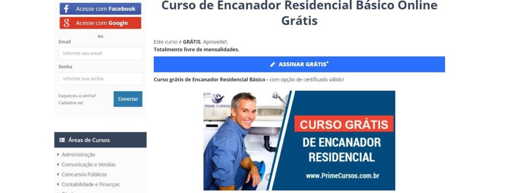 Curso de Encanador Residencial