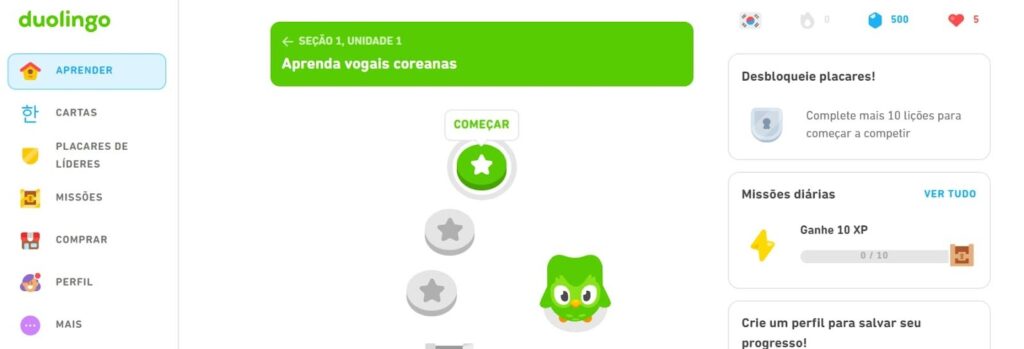 Round 6 no Duolingo