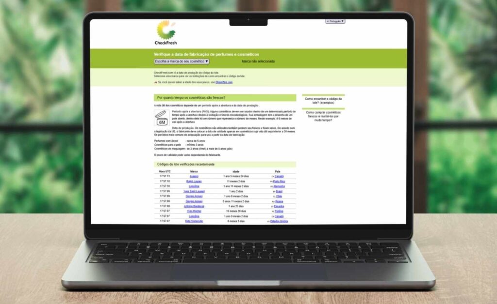Site para verificar se o perfume é original