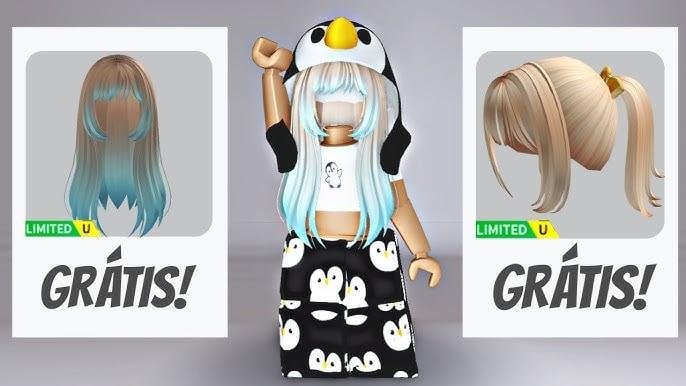 Cabelo grátis no Roblox