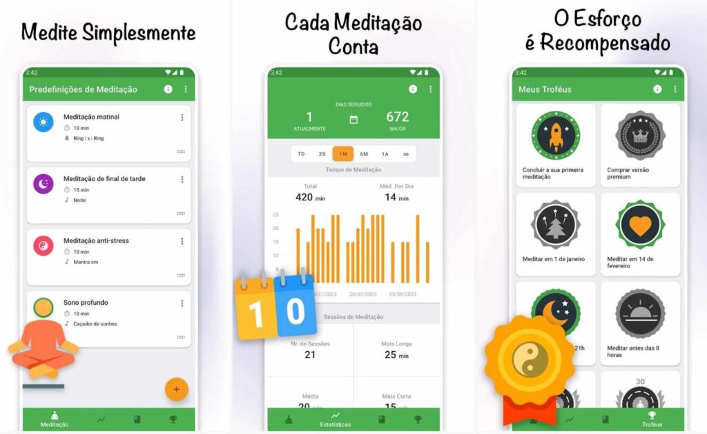 Meditativo: cronômetro que ajuda a alcançar a atenção plena na meditação 2 Atenção plena na meditação