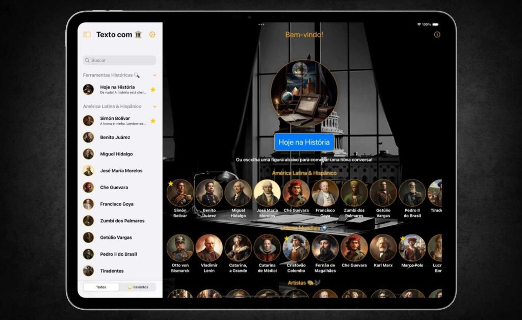 Chat de IA para conversar com cientistas e líderes mundiais pelo celular 3 Conversar com cientistas