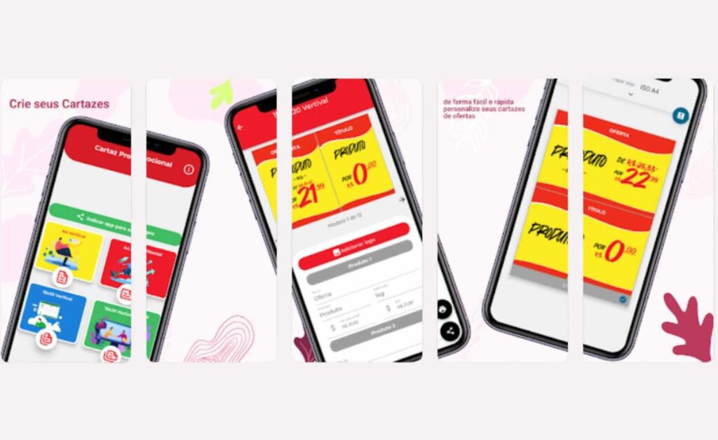Aplicativo para fazer cartaz de supermercado fácil e rápido no celular 2 Aplicativo para fazer cartaz