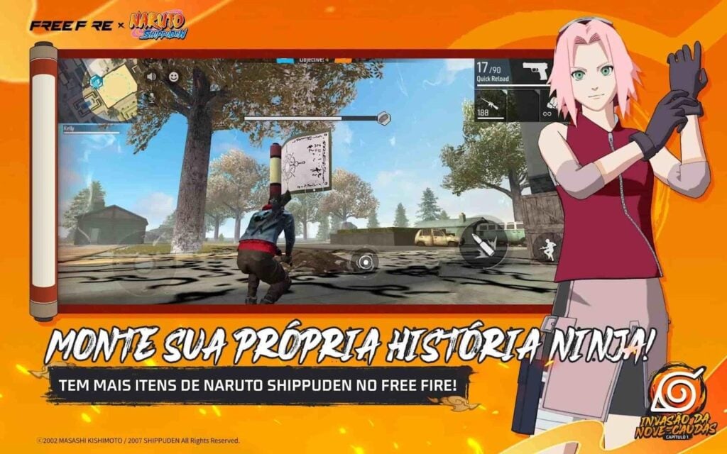 Skin do Naruto no Free Fire