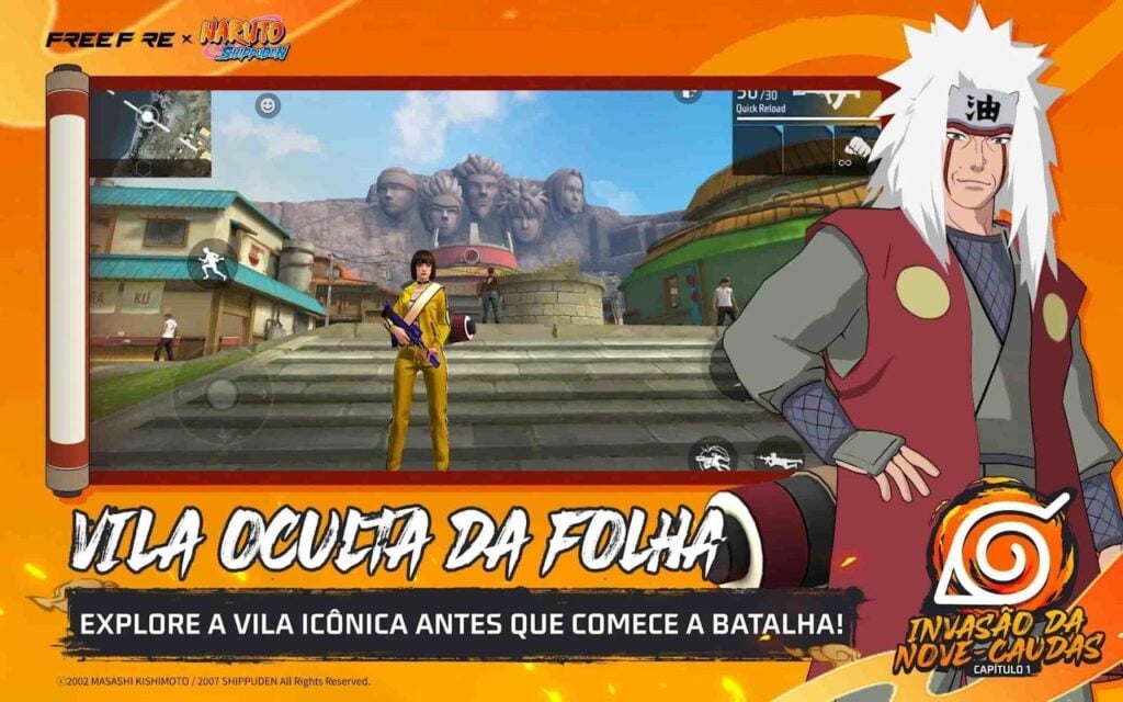 Skin do Naruto no Free Fire