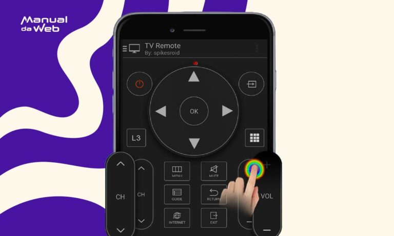 Controle da TV Panasonic