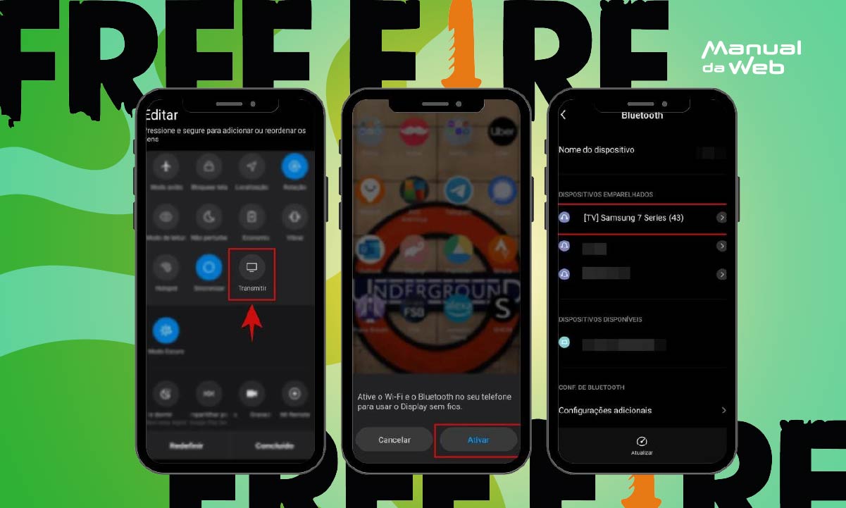 Espelhar o Free Fire do Android