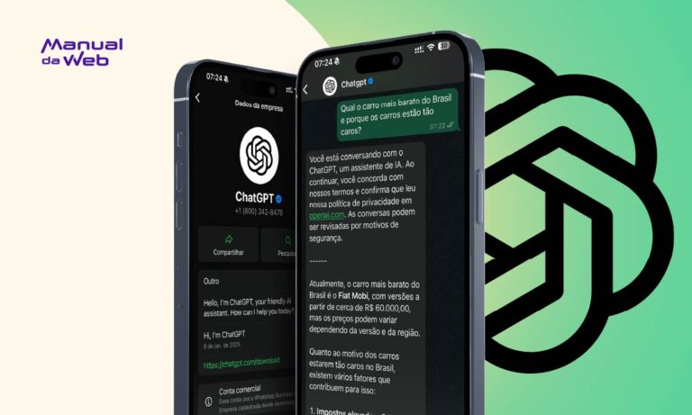Chamada com o ChatGPT pelo WhatsApp