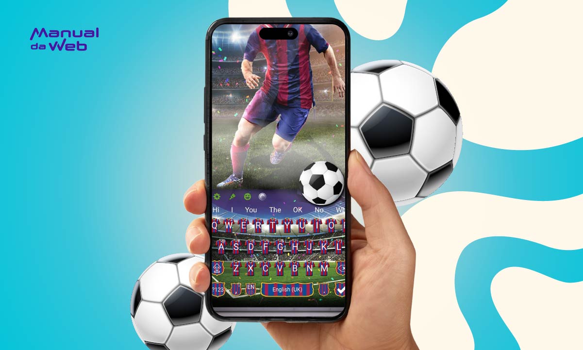 Teclado com tema de futebol: como ativar no seu celular